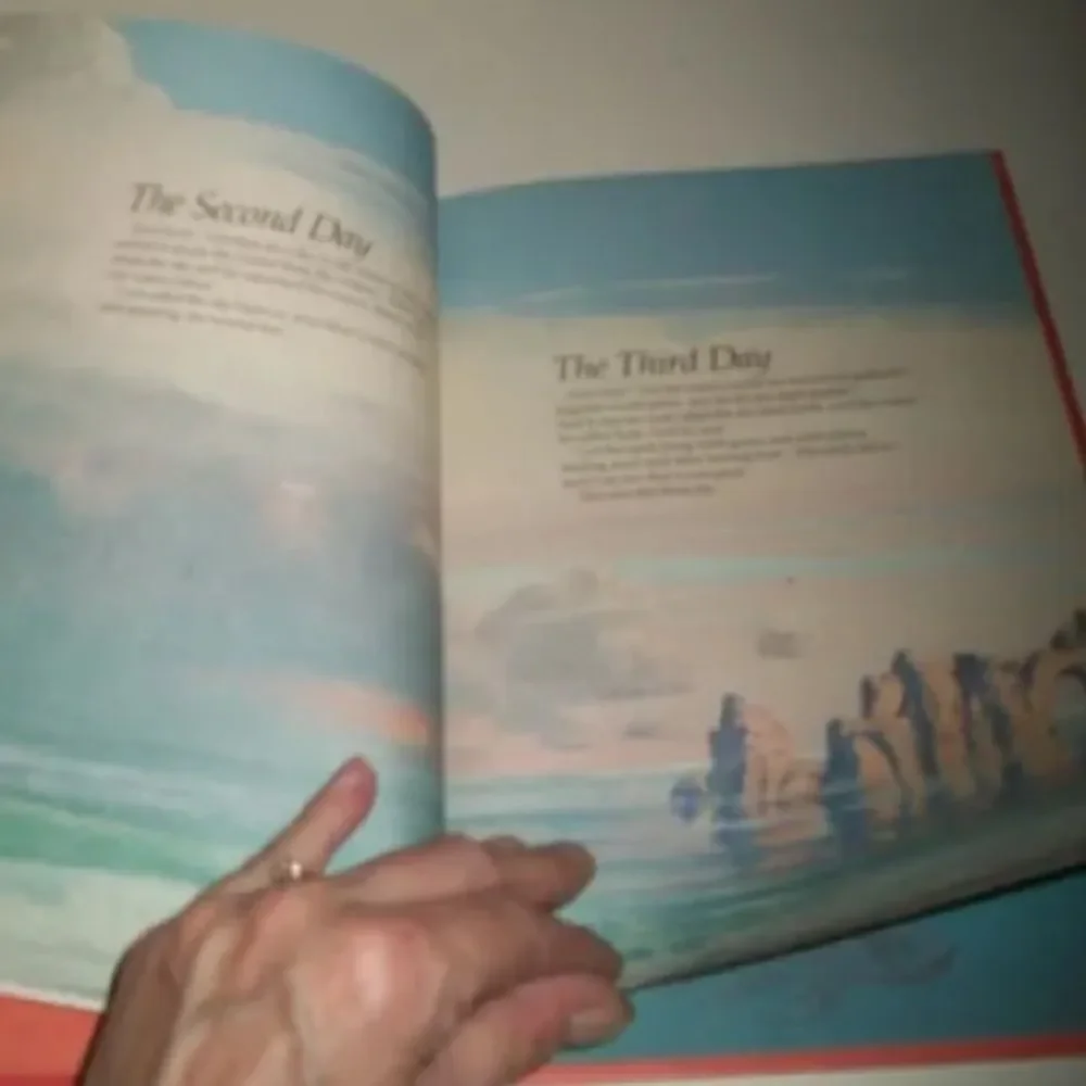 Vintage Children’s Bible Book Volume 1 and 2 Hardcover